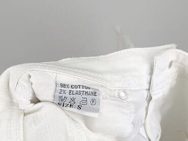 biale spodnie reserved: Spodnie 3/4 damskie, rozmiar S — 4