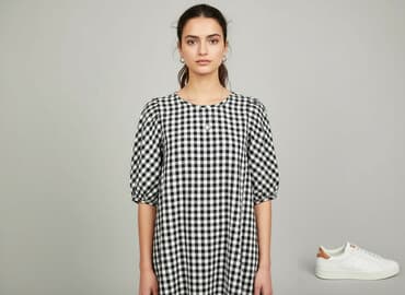 sukienka damska w kratę: Danefae, Sukienka damska, rozmiar XS — 6