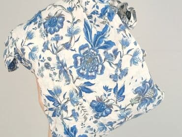 niebieska sukienka w kwiaty h m: H&M, Sukienka damska, rozmiar S — 6