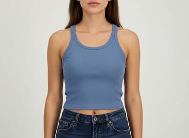 crop sukienki: T-shirt damski, rozmiar S — 5