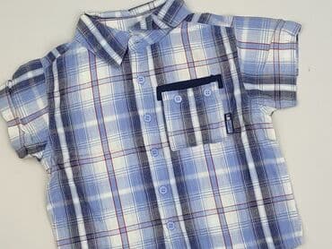 okee sukienki: Shirt 1.5-2 years, condition - Perfect, pattern - Cell, color - Blue — 1