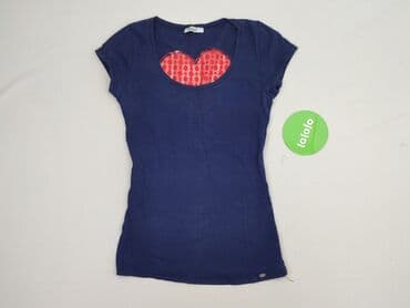 bluzki w paski z serduszkiem: HDM, T-shirt damski, rozmiar S — 3