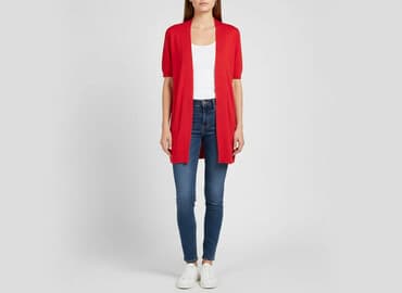 steve madden klapki z futerkiem: F&F, Kardigan damski, rozmiar S — 7