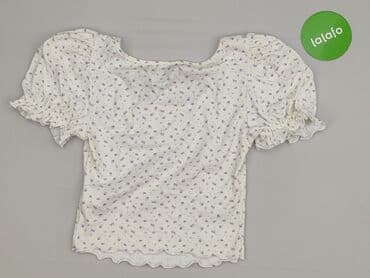 biale bluzki z bufiastymi rekawami: Shein, Bluzka damska, rozmiar S — 3