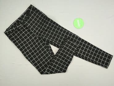 woskowane legginsy z wysokim stanem zara: Divided, Material trousers for women, size L (EU 40) — 2