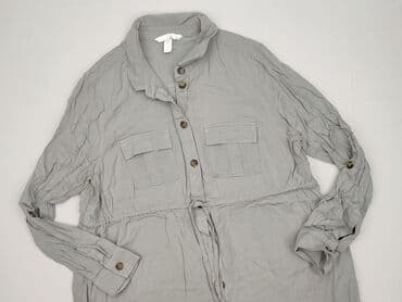 szara bluzka h m: H&M, Koszula damska, rozmiar L — 1