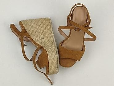 buty na koturnie: Sandały damskie, rozmiar 35 — 1