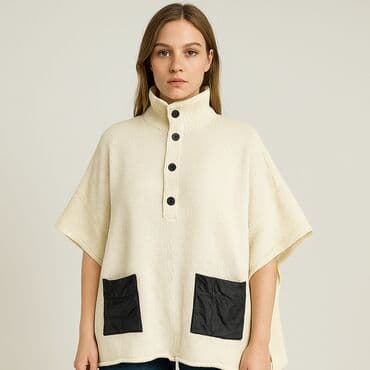 kurtki zimowe damskie wyprzedaż mohito: By Malene Birger, Ponczo damskie, rozmiar One size — 1