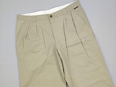 lata 2000: Męskie spodnie materiałowe w kolorze beżowym (piaskowym). - Krój — 1