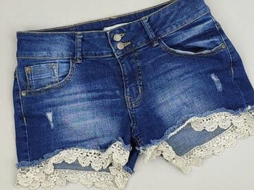 skórzane spodenki stylizacje: Szorty damskie, rozmiar M — 1