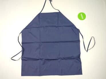Gardening Clothes: Granatowy fartuch kuchenny z wiązaniami na szyi i w pasie. Wykonany z — 2