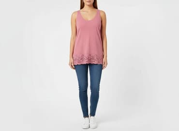 bluzki koronka allegro: Tom Tailor, Top damski, rozmiar 2XL — 7