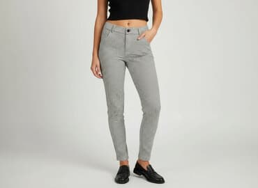 biale legginsy sinsay: Sinsay, Spodnie damskie, rozmiar S — 7