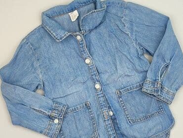 koszulka koty: Children's jeans jacket, 3-4 years, 98-104 cm, H&M, condition - Perfect — 1