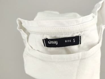 bawełniane białe bluzki: Sinsay, Bluzka damska, rozmiar S — 4