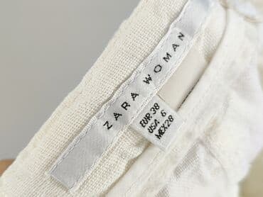 lniane spodenki damskie zara: Zara, Szorty damskie, rozmiar M — 4