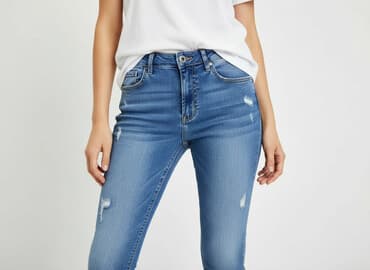 cargo jeans baggy: Fashion Jeans, Jeansy damskie, rozmiar S — 7