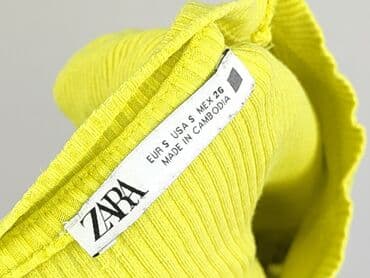 zara koszulka z prążkowanej dzianiny: Zara, T-shirt damski, rozmiar S — 5