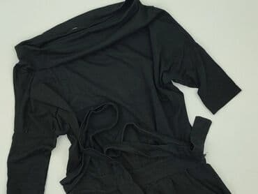 czarna sukienka dzianinowa z golfem: Sukienka damska, rozmiar S — 1