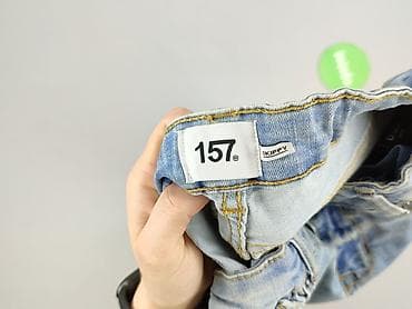 białe spódnico spodenki: Spodnie jeansowe, 12 lat, 146/152, stan - Idealny — 4