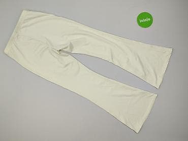 białe platformy: Spodnie materiałowe damskie, rozmiar S — 3