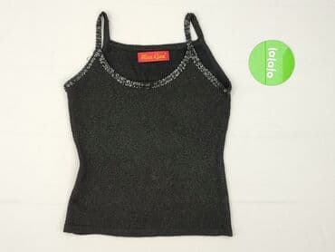 srebrna bluzka sylwestrowa: Top damski, rozmiar S — 3