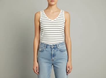 lidl top z wbudowanym biustonoszem: Esmara, Top damski, rozmiar XS — 7