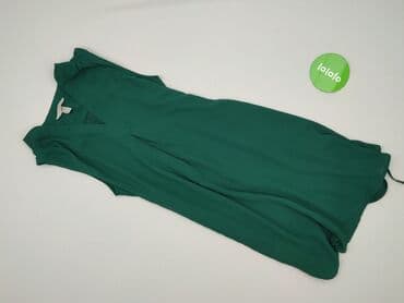 sukienki butelkowa zieleń midi: H&M, Sukienka damska, rozmiar M — 2