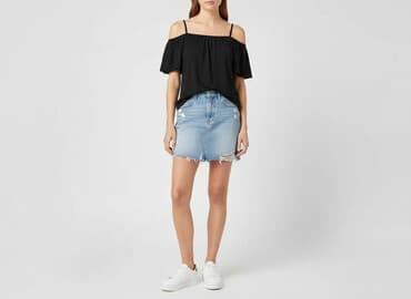 hm bluzki z krótkim rękawem: H&M, Bluzka damska, rozmiar S — 8