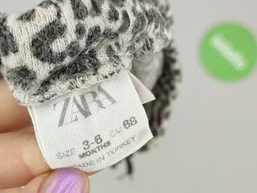 czarne rajstopy z wzorem: Legginsy, Zara, 3-6 miesięcy, stan - Bardzo dobry — 4