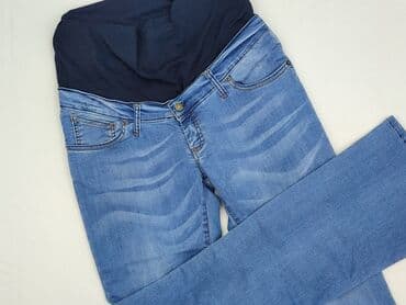 legginsy woskowane wysoki stan: Jeansy damskie, rozmiar L — 1