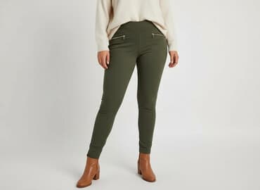 legginsy xxl: Leggings, Spodnie materiałowe damskie, rozmiar XL — 6