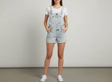 krótkie spodenki ogrodniczki damskie: Reserved, Ogrodniczki damskie, rozmiar S — 6