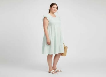 sukienka na chrzest dla mamy plus size: Sukienka damska, rozmiar 6XL — 7