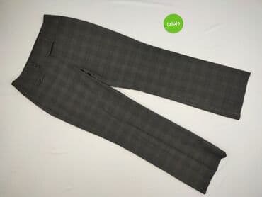 legginsy damskie plus size: Yessica, Material trousers for women, size L (EU 40) — 2