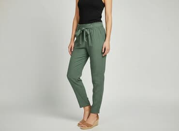 spodnie serduszka by o la la czarne: Beloved, Spodnie materiałowe damskie, rozmiar L — 6