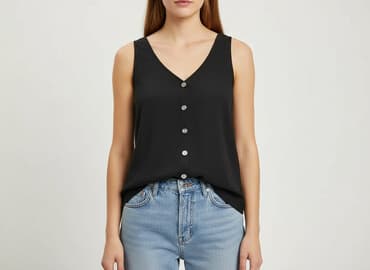 bluzki czarne mohito: Vero Moda, T-shirt damski, rozmiar S — 6