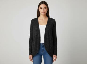 czarne luźne sukienki: Bluzka damska, rozmiar L — 7