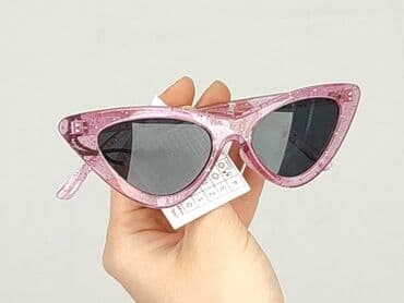 fuksjowe dodatki do sukienki: Glasses, Sunglasses, Cat eyes design, condition - Perfect — 5