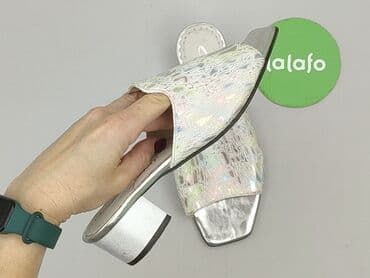 ccc srebrne buty: Klapki damskie, 37 — 5