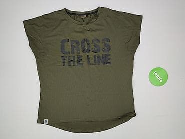 ukośne: T-shirt damski, rozmiar L — 2