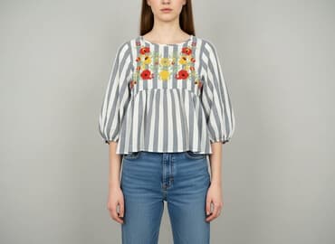 shein bluzy medyczne: Shein, Bluzka damska, rozmiar L — 8