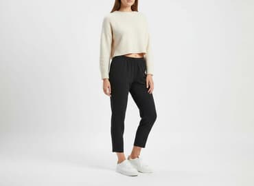 spódnico spodnie czarne: Spodnie materiałowe damskie, rozmiar S — 6