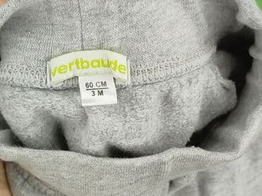 rajstopy czarne z wzorami: Sweatpants, Vertbaudet, 1-3 months, condition - Very good — 4