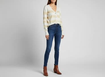 sweter kopertowy wiązany zara: Vero Moda, Kardigan damski, rozmiar M — 6