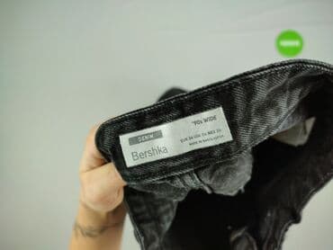 jeansy z wiazanymi nogawkami: Bershka, Jeansy damskie, rozmiar S — 4