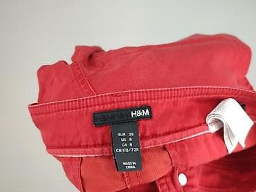 hm czerwone spodnie: H&M, Spodnie materiałowe damskie, rozmiar M — 5