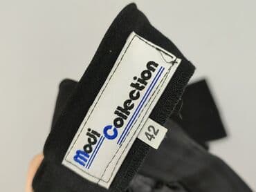 komplet spodnie i bluzka eleganckie: Spodnie materiałowe damskie, L — 4