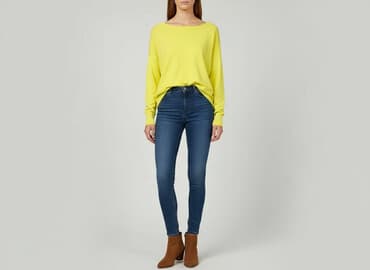 neonowy sweter zara: Sweter damski, rozmiar One size — 1