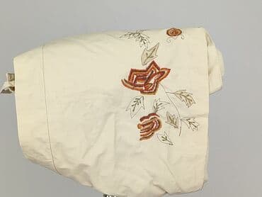 kremowe jeansy damskie: Spodnie materiałowe damskie, rozmiar S — 6